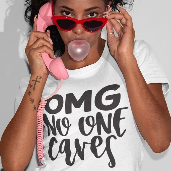 OMG‎ No One Cares Tee - Picture 1 of 3
